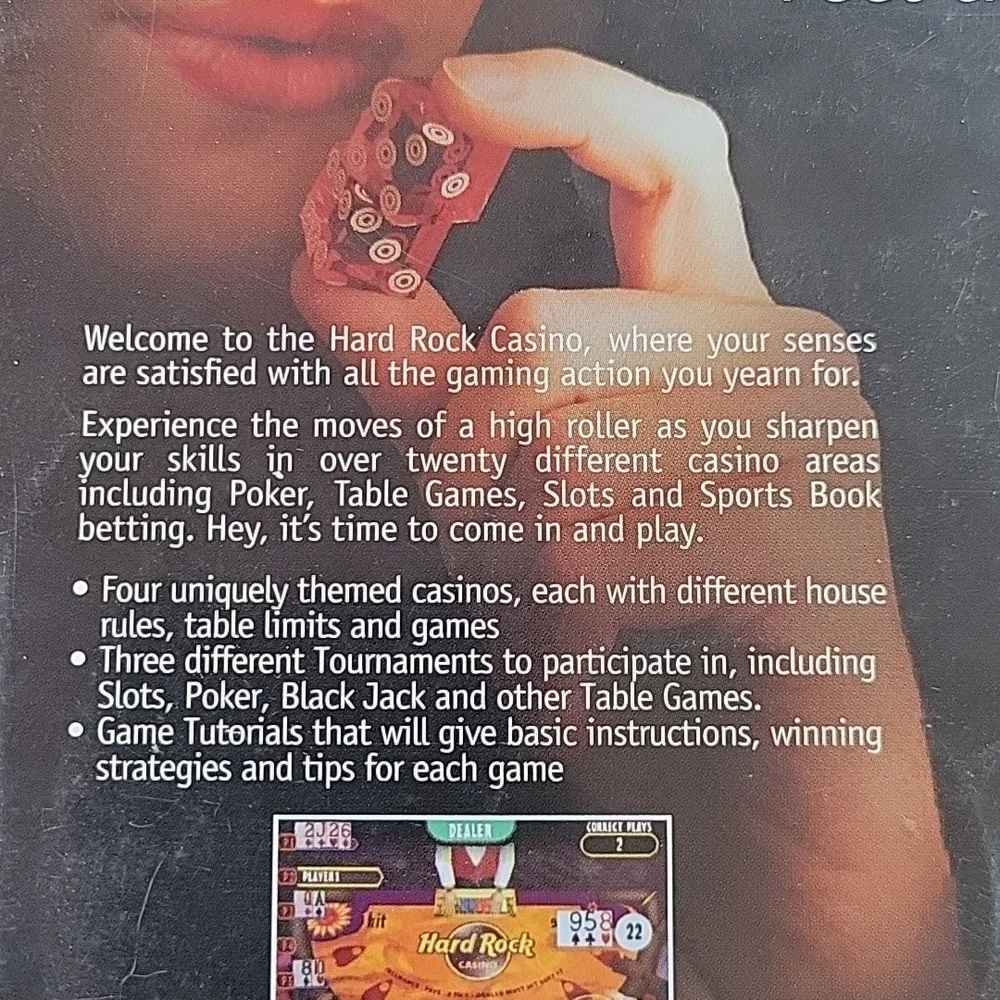 HARD ROCK CASINO PLAYSTATION 2 GAME 2006 GAMBLING